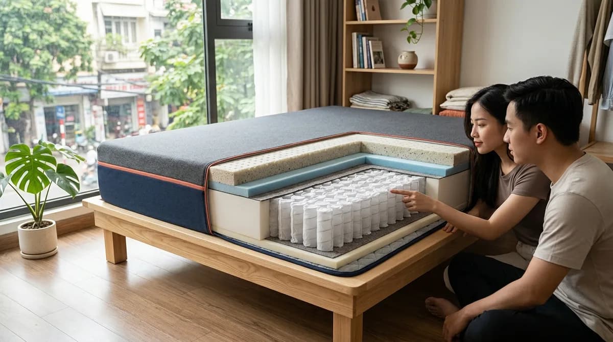 Mua Nệm tại Thanh Hóa — Chọn Độ Cứng, Chất Liệu Và Kích Thước
