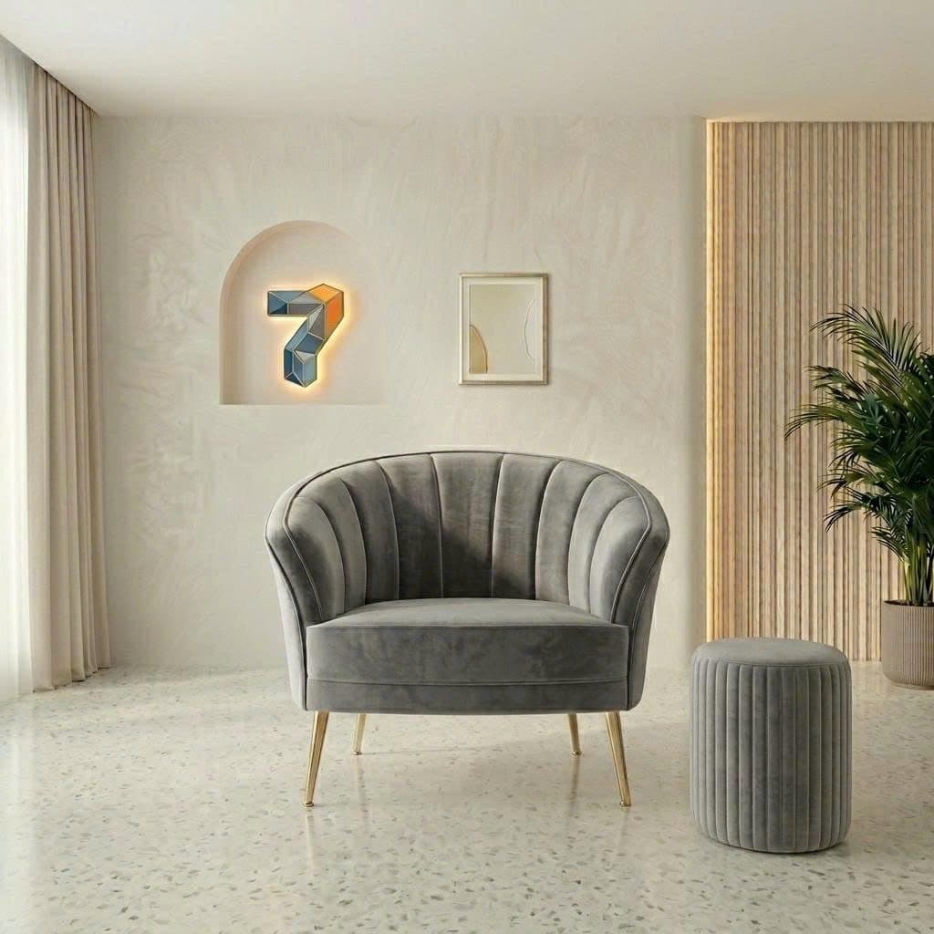 Sofa Đơn Pearl + Đôn Nhỏ