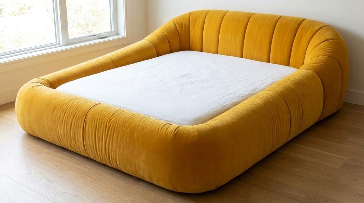 Giường Kẹo Dẻo Múi Sọc Vàng Nghệ 7MODU-GS01