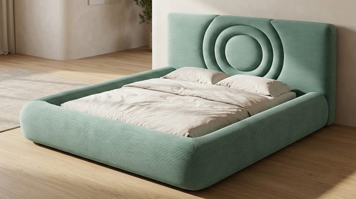 Giường Kẹo Dẻo Vòng Tròn Xanh Ngọc 7MODU-GS15