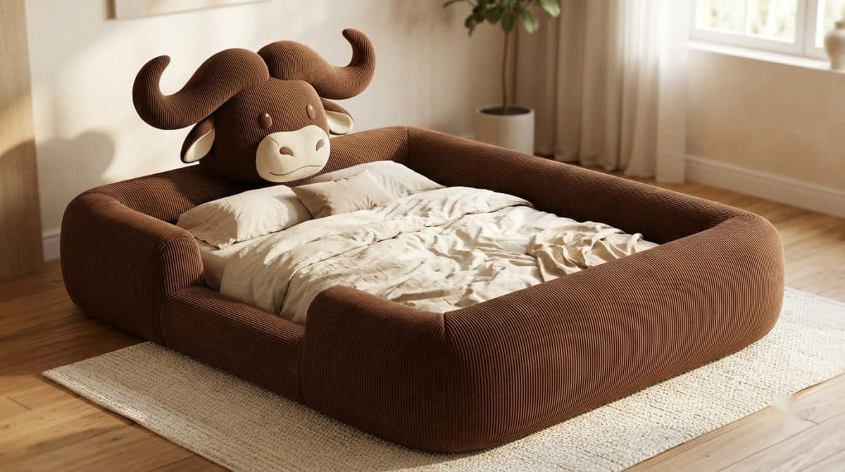 Giường Kẹo Dẻo Trâu Nâu – Tuổi Sửu 7MODU-GS25