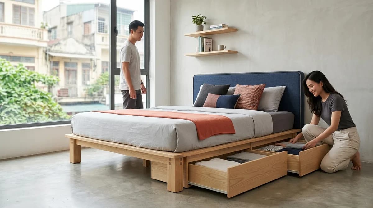 Giường tại Cà Mau – Chọn Giường Bền, Chắc, Đúng Kích Thước