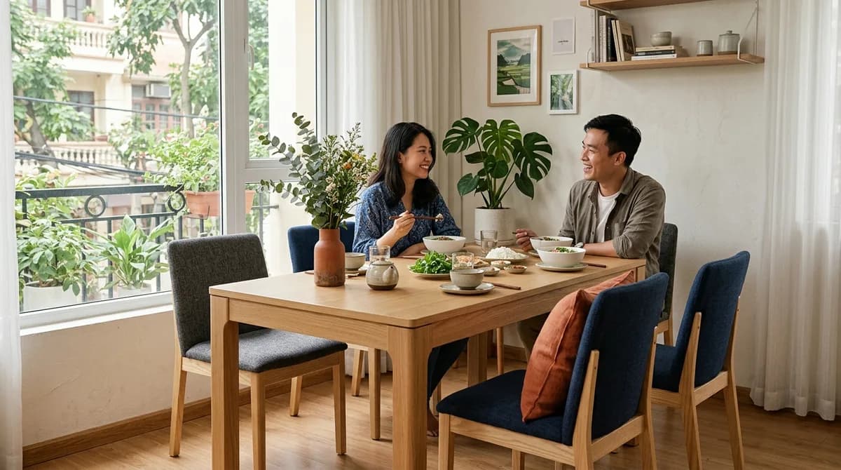 Bàn Ăn tại Điện Biên | Kích Thước, Chất Liệu Và Giá Đóng Theo Mẫu