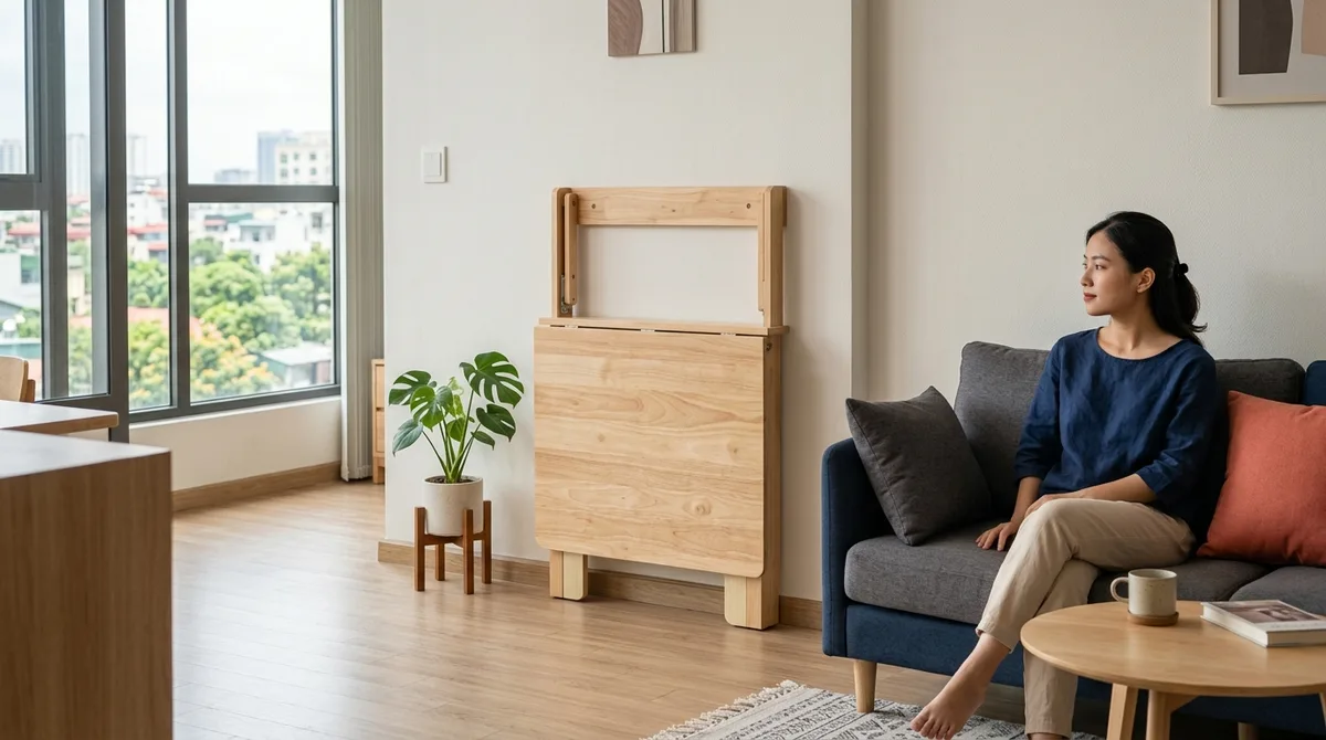 Bàn Ăn tại Cà Mau – Bàn Ăn Mở Rộng Khi Có Khách, Gọn Ngày Thường