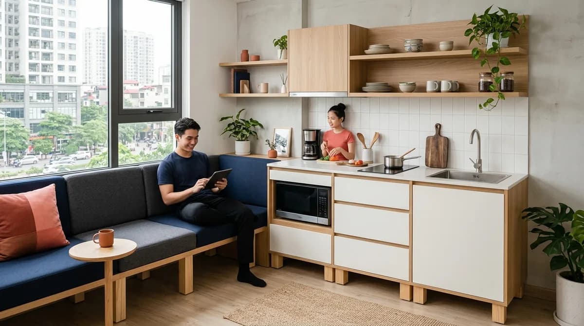 Tủ Bếp ở Ninh Bình — Tủ Bếp Chống Ẩm, Gia Công Đúng Kích Thước