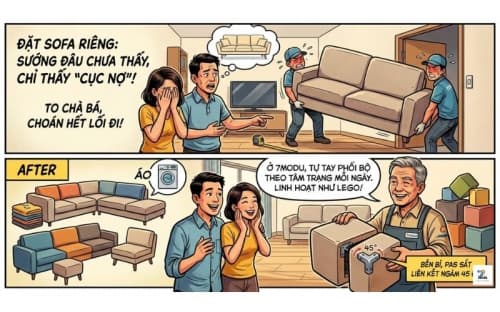 Sofa Module Giá Bao Nhiêu? Bảng Giá Chi Tiết Theo Phân Khúc 2026