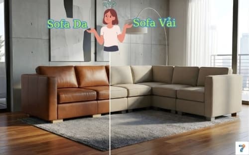 Sofa Da Hay Sofa Vải? So Sánh Chi Tiết Để Chọn Đúng Cho Gia Đình Bạn