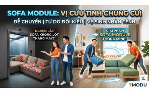 Sofa Module Là Gì? Bí Quyết Chọn Mua Sofa Cho Căn Hộ Nhỏ