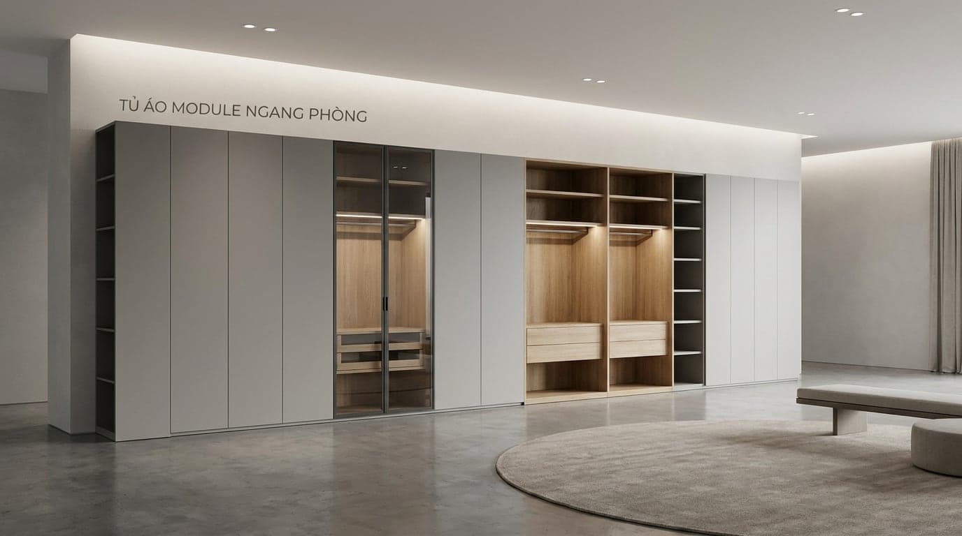 Tủ Áo Module Ngang Phòng 7MODU