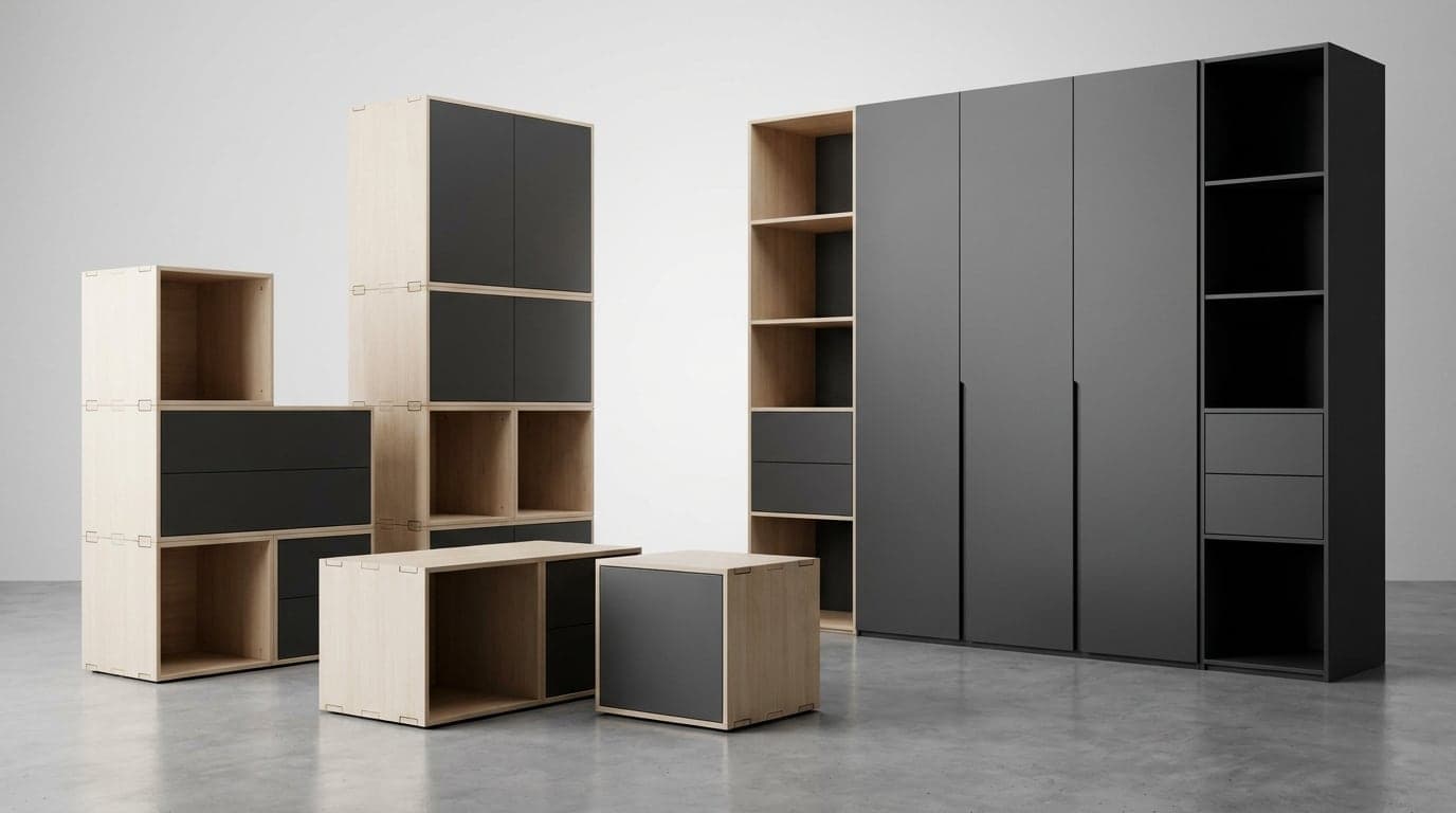 Khối Tủ Module Xếp Chồng 7MODU