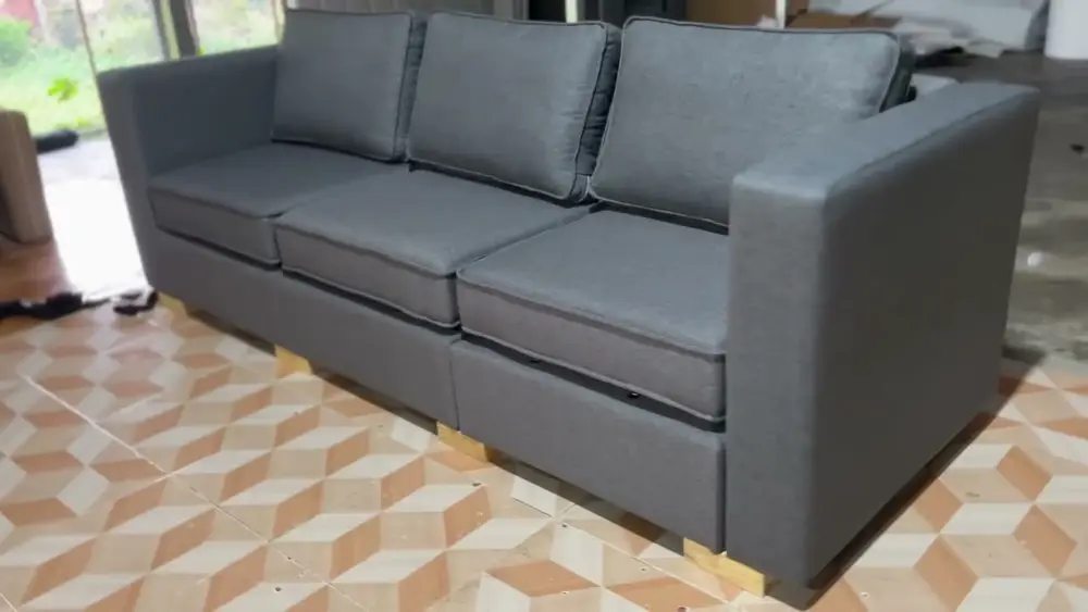 Sofa Băng 3 chỗ (chữ I) — sofa module 7MODU (ảnh thật)